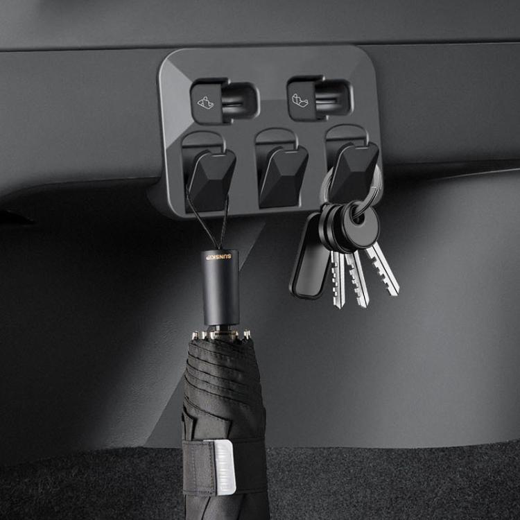 For Tesla Model Y Car Hidden Trunk Modification Button Folding Hook
