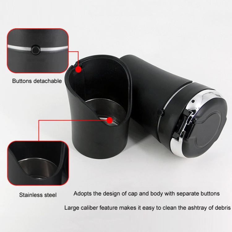N09A Car Removable Cigarette Ashtray With Light And Lid