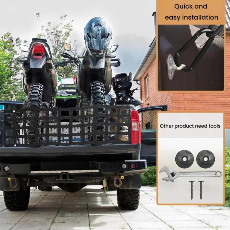 Heavy-Duty Pickup Truck Tailgate Cargo Net, 60x18 inch