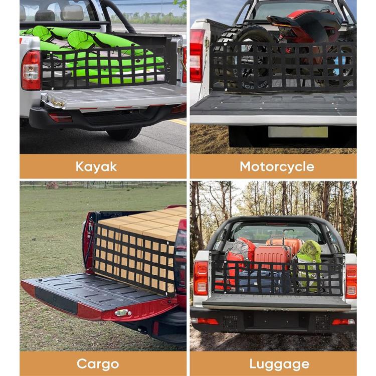 Heavy-Duty Pickup Truck Tailgate Cargo Net, 60x18 inch
