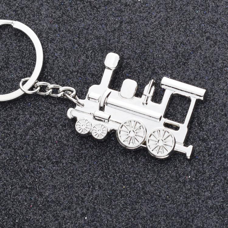 Locomotive Metal Keychain Pendant