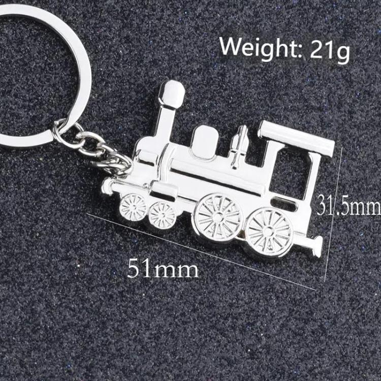 Locomotive Metal Keychain Pendant