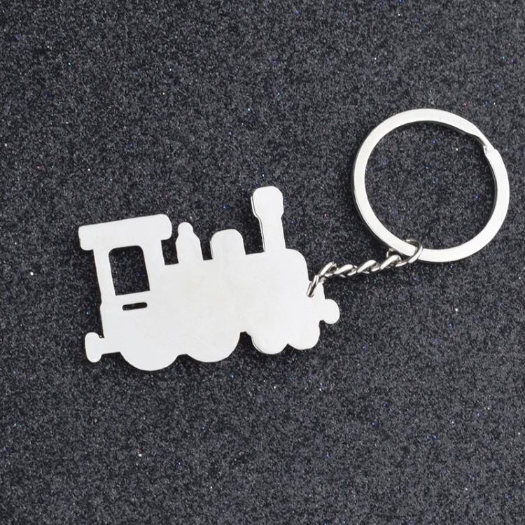 Locomotive Metal Keychain Pendant