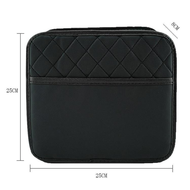 Multifunctional Car Seat Back Storage Bag Car Leather Trash Can Decoration Products