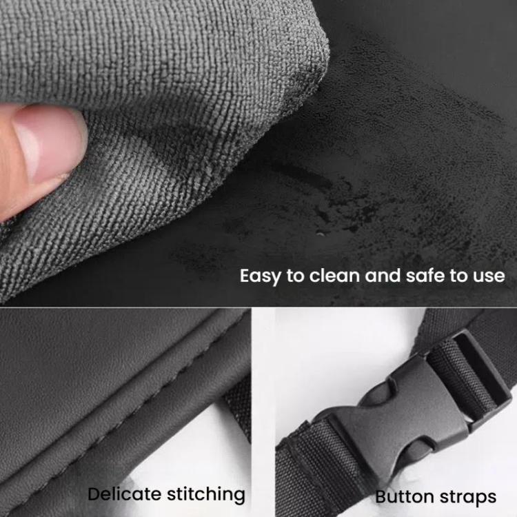Multifunctional Car Seat Back Storage Bag Car Leather Trash Can Decoration Products