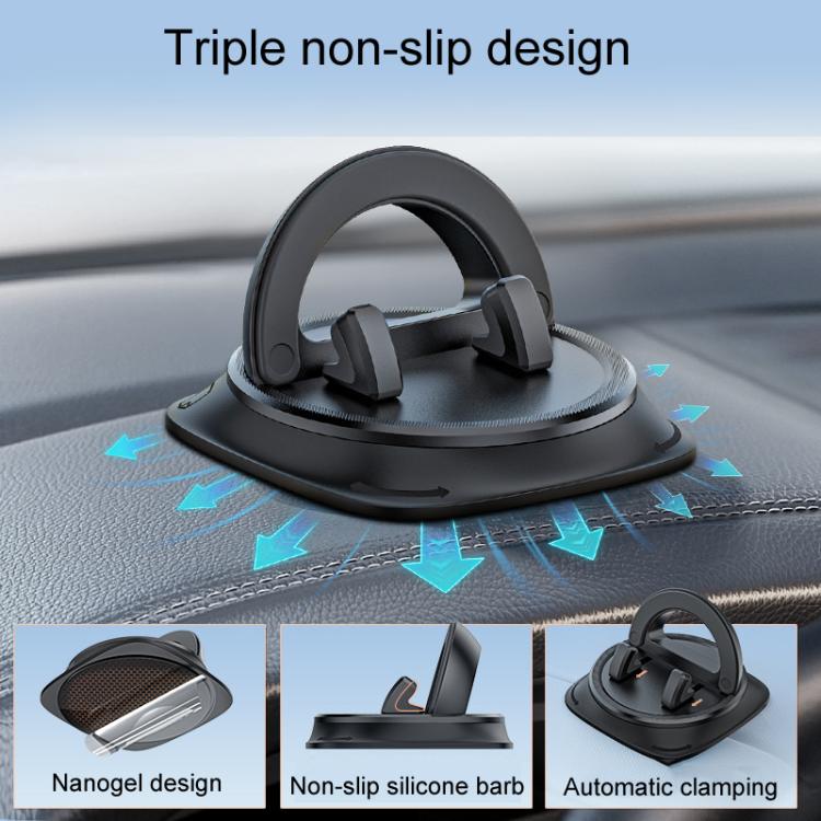 Car Center Console Fixed Navigation Phone Holder Installation-Free Snap-On Phone Support Bracket, Z12
