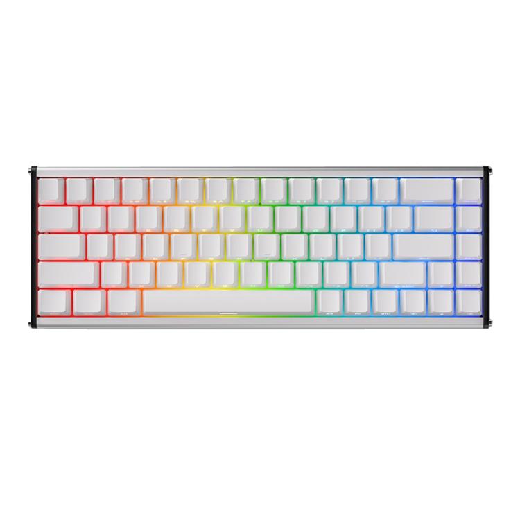 Ajazz ALUX68 MAX RGB Single Wired DIY Magnetic Shaft Mechanical Keyboard, White, Gradient Pink, Day Night, Snow Bottel