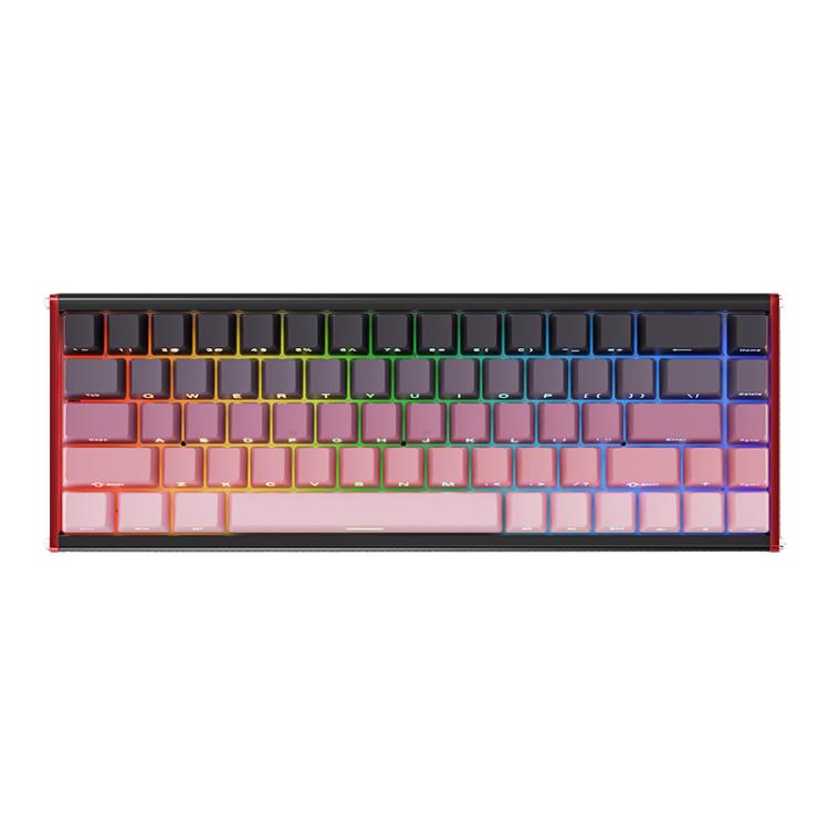 Ajazz ALUX68 MAX RGB Single Wired DIY Magnetic Shaft Mechanical Keyboard, White, Gradient Pink, Day Night, Snow Bottel