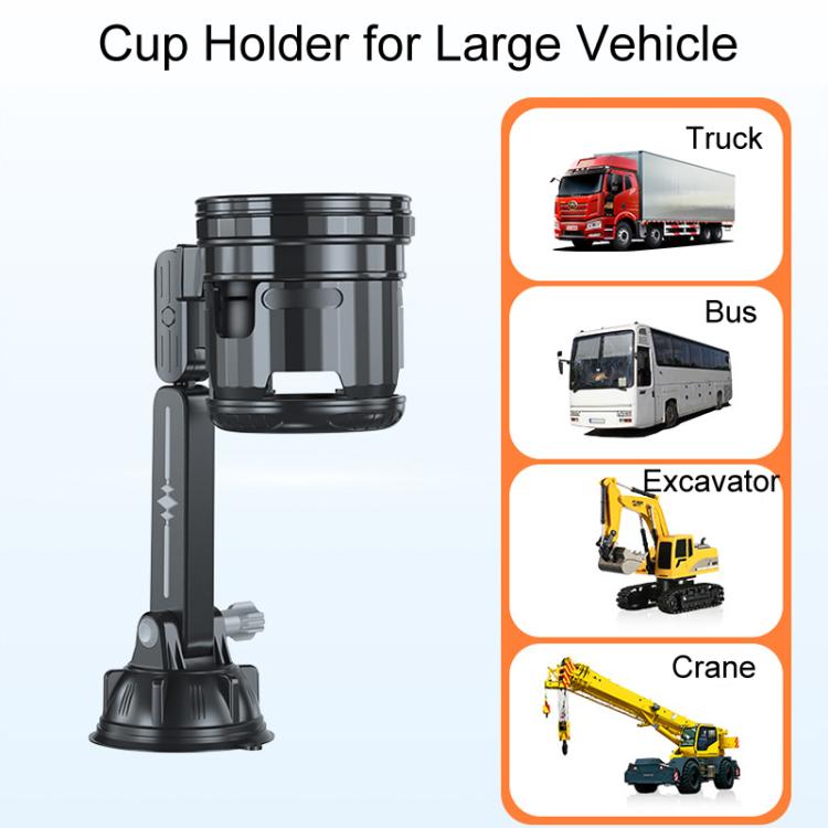 Car Multifunctional Water Cup Holder Auto Large Suction Cup Mounted Drink Rack, Long Rod Gray, Long Rod Green, Short Rod Gray, Short Rod Green