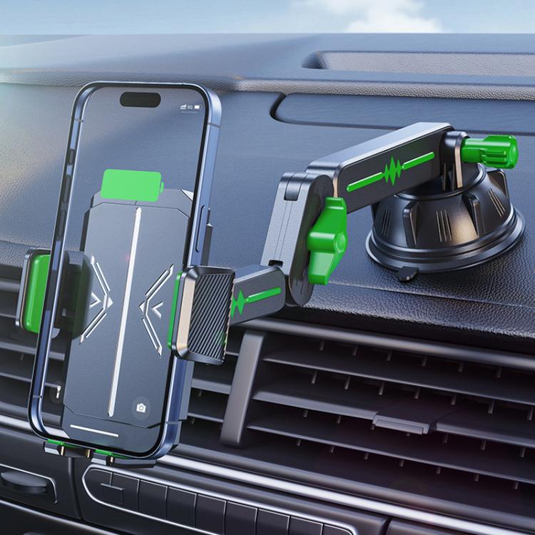 Extended Car Mechanical Arm Telescopic Cell Phone Holder Car Windshield Dashboard Large Suction Cup Navigation Mount