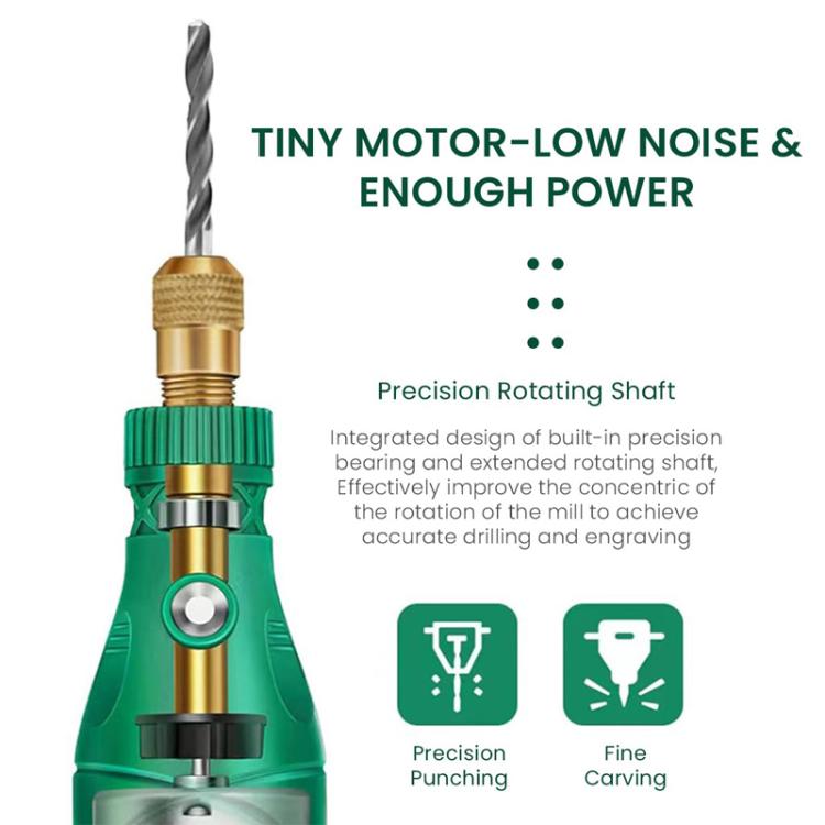5-speed Mini Electric Grinder Micro Drill Metal Glass Ceramic Grinding Carving Cutting And Polishing Tools, 137pcs /Set, 26pcs /Set