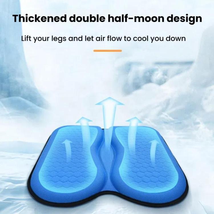 Car Honeycomb Gel Seat Cushion Breathable Ice Silk Cushion, 45x42x3.5cm