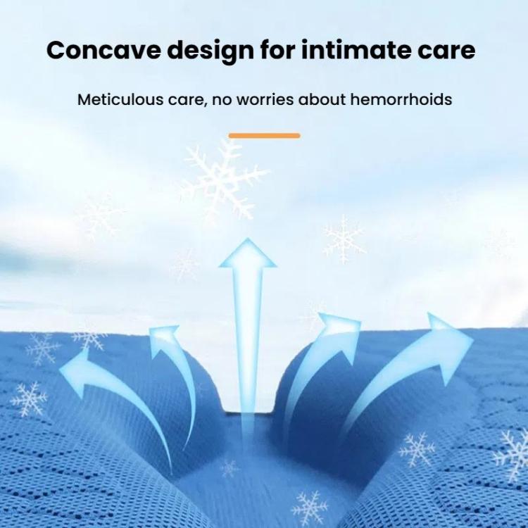 Car Honeycomb Gel Seat Cushion Breathable Ice Silk Cushion, 45x42x3.5cm
