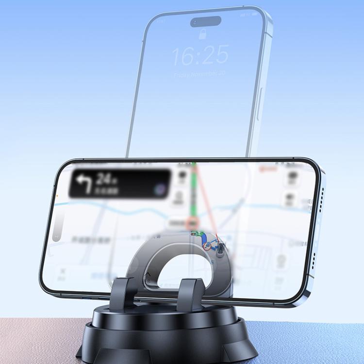 Car Navigation Stand Car Phone Holder 360 Rotating Powerful Adsorption Dashboard Multifunctional Phone Holder