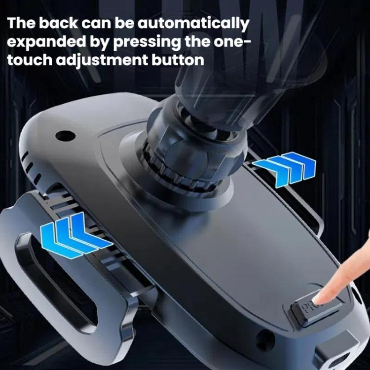 15W Wireless Induction Snap-on Charging Car Air Outlet Phone Holder, Black, Black + Long Hook Clip, Black + Car Charger Head, White + Car Charger Head