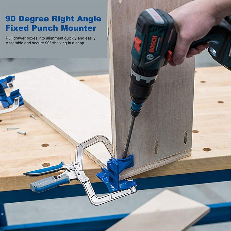 Woodworking Fixed Hole Punch Right Angle Fixing Tool, Woodworking Fixed Hole Punch