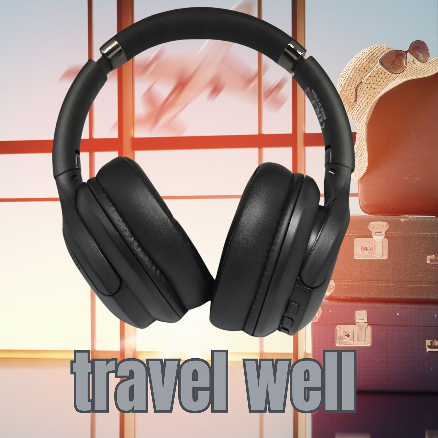 Travel Earphones with Active Noise Cancellation and BT