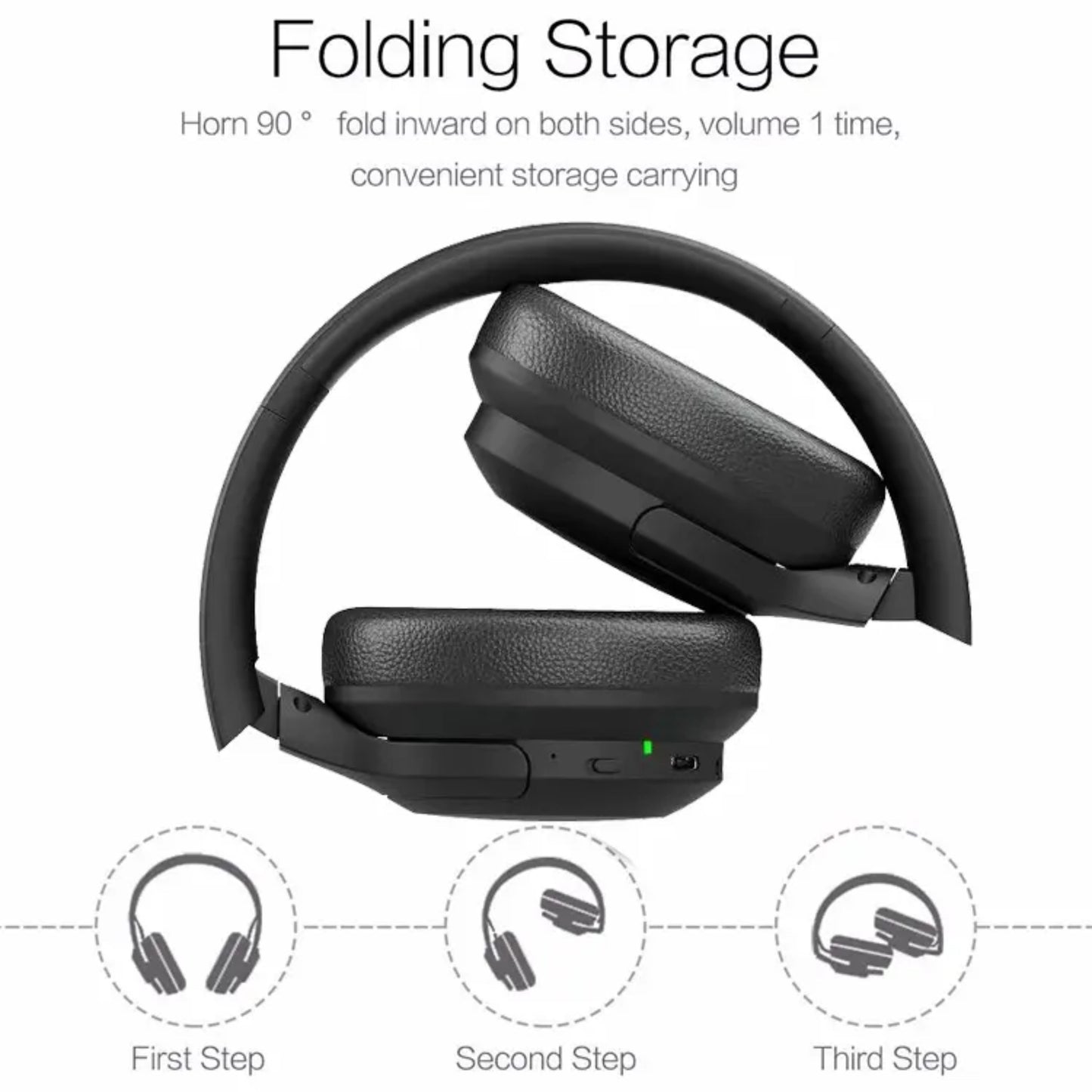 Travel Earphones with Active Noise Cancellation and BT
