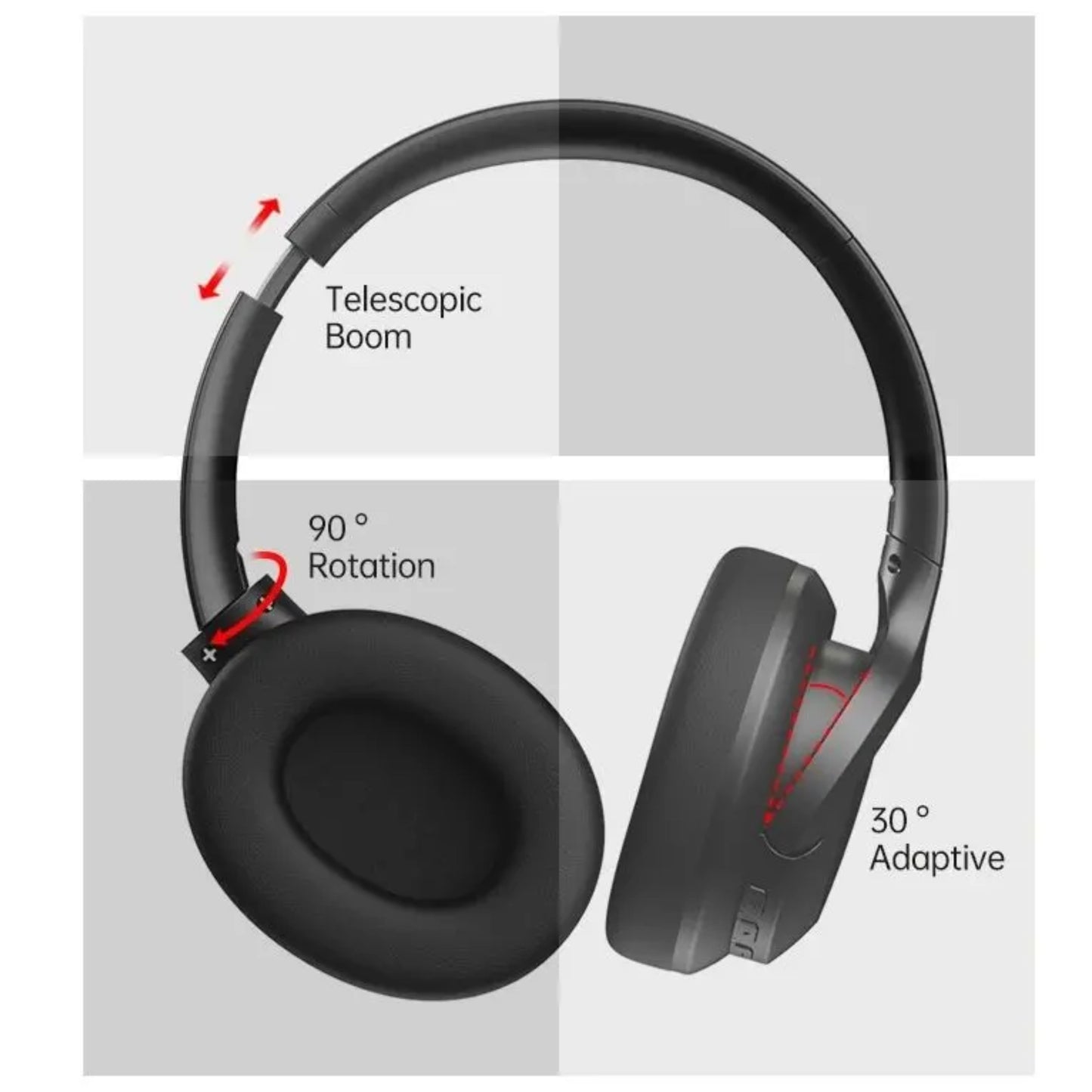 Travel Earphones with Active Noise Cancellation and BT