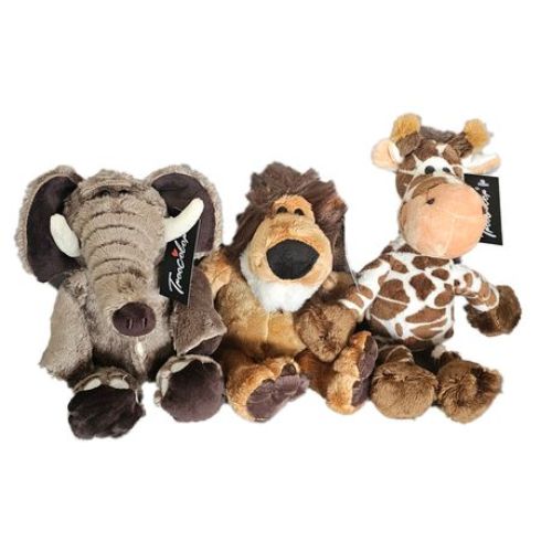 Super Soft Elephant, Lion and Giraffe Soft Toy Set for decoration or playset