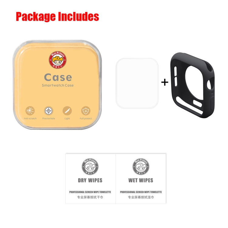 ENKAY Hat-Prince 2 in 1 TPU Semi-clad Protective Shell + 3D Full Screen PET Curved Heat Bending HD Screen Protector for Apple Watch Series 6 / 5 / 4 / SE3 / 2 / 1 40mm