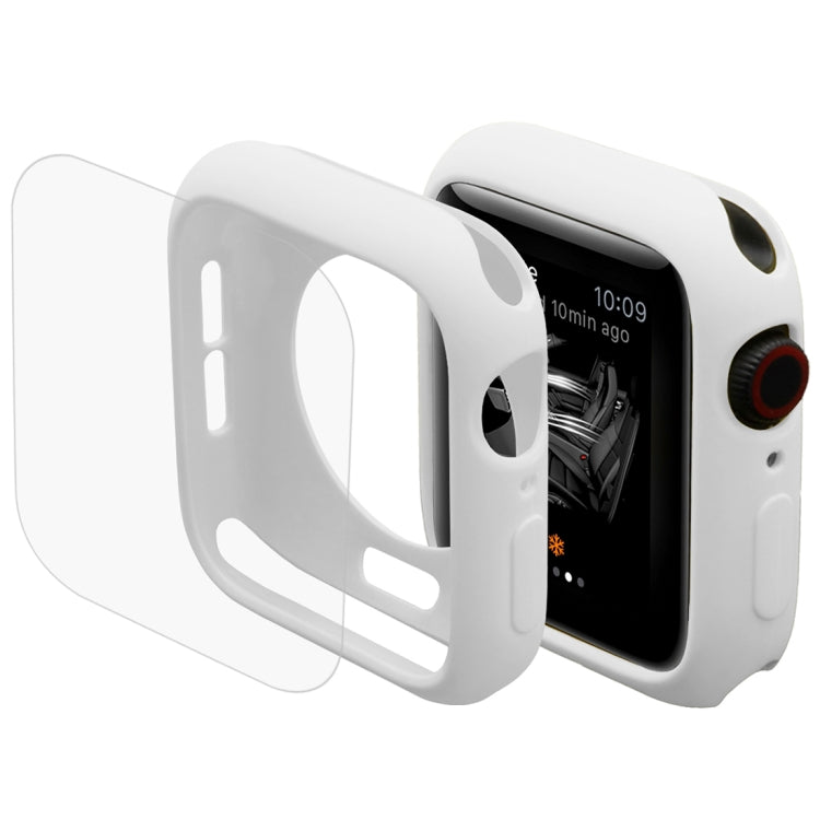ENKAY Hat-Prince 2 in 1 TPU Semi-clad Protective Shell + 3D Full Screen PET Curved Heat Bending HD Screen Protector for Apple Watch Series 6 / 5 / 4 / SE3 / 2 / 1 40mm