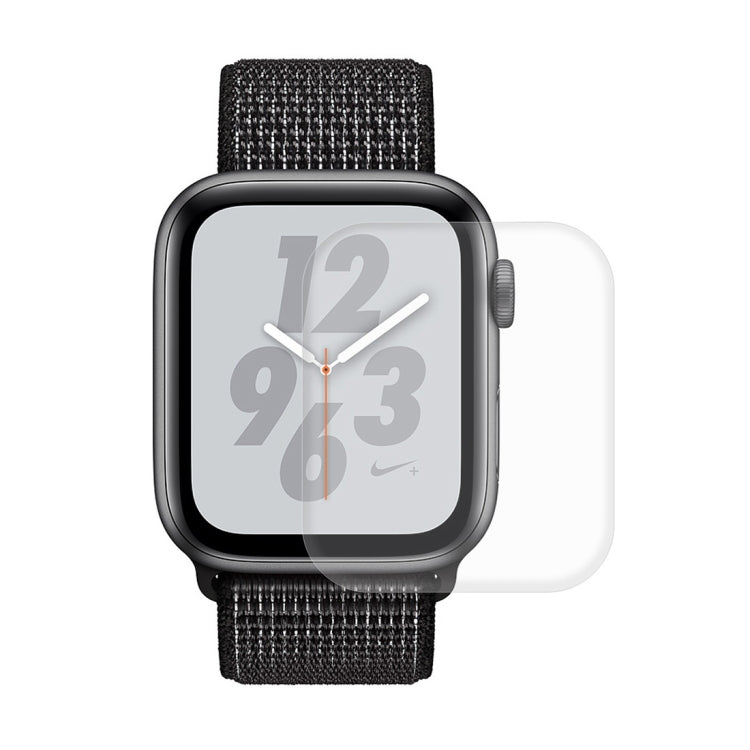 ENKAY Hat-Prince 2 in 1 Carbon Fiber Texture TPU Semi-clad Protective Shell + 3D Full Screen PET Curved Heat Bending HD Screen Protector For Apple Watch Series 6 / 5 / 4 / Watch SE 40mm