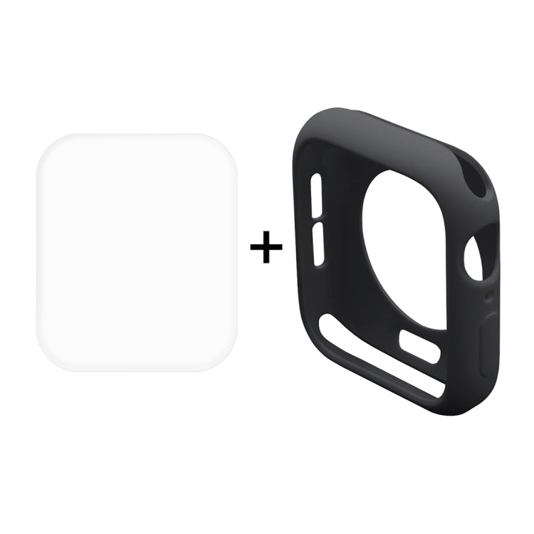 ENKAY Hat-Prince 2 in 1 TPU Semi-clad Protective Shell + 3D Full Screen PET Curved Heat Bending HD Screen Protector For Apple Watch Series 6 / 5 / 4 / Watch SE 44mm