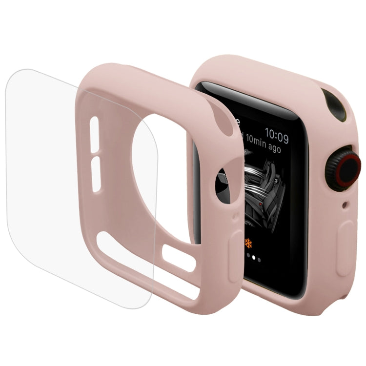 ENKAY Hat-Prince 2 in 1 TPU Semi-clad Protective Shell + 3D Full Screen PET Curved Heat Bending HD Screen Protector For Apple Watch Series 6 / 5 / 4 / Watch SE 44mm