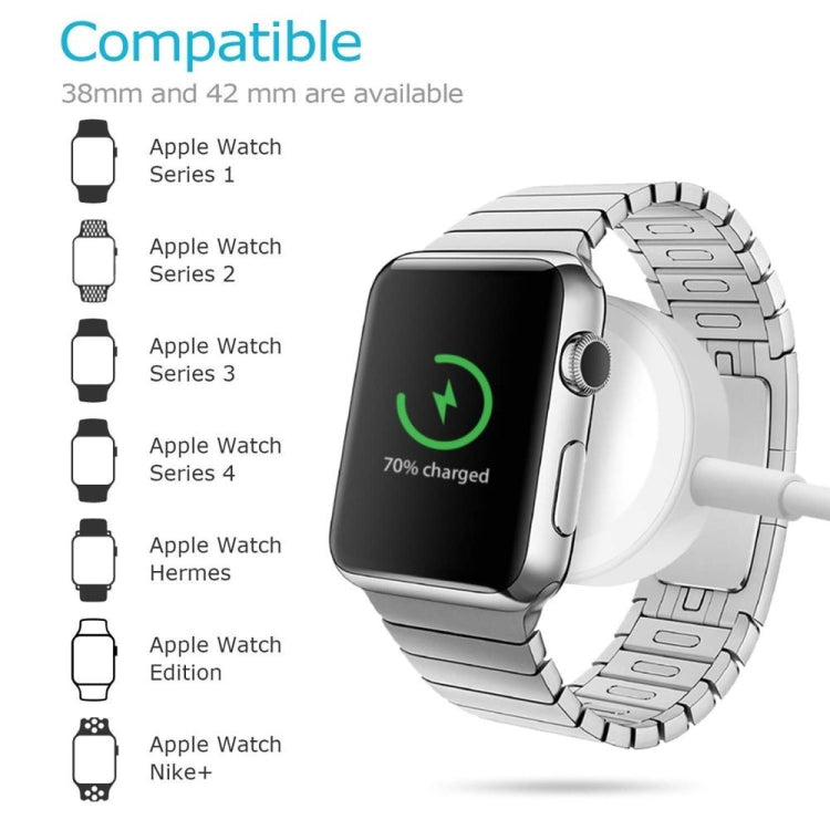 1m Type-C Universal Portable Magnetic Wireless Charger for Apple Watch Ultra & Ultra 2 & Series 9 & 8 & 7 & 6 & 5 & 4 & 3 & 2
