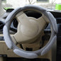 Sandwich Steering Wheel Cover, Beige and white glue#38cm, Red and white glue#38cm, Black and white glue#38cm, Grey and  white glue#38cm