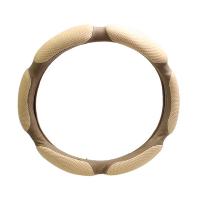 Sandwich Steering Wheel Cover, Beige and white glue#38cm, Red and white glue#38cm, Black and white glue#38cm, Grey and  white glue#38cm