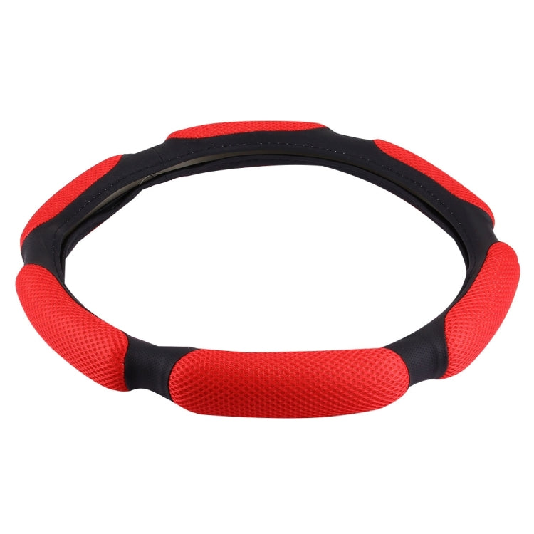 Sandwich Steering Wheel Cover, Beige and white glue#38cm, Red and white glue#38cm, Black and white glue#38cm, Grey and  white glue#38cm
