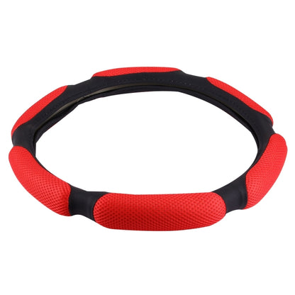 Sandwich Steering Wheel Cover, Beige and white glue#38cm, Red and white glue#38cm, Black and white glue#38cm, Grey and  white glue#38cm