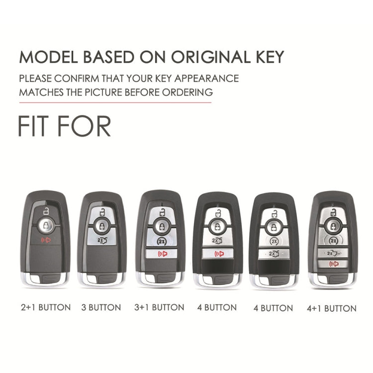 For Ford F-150 5-button C073 Car Key Leather Protective Case, C073