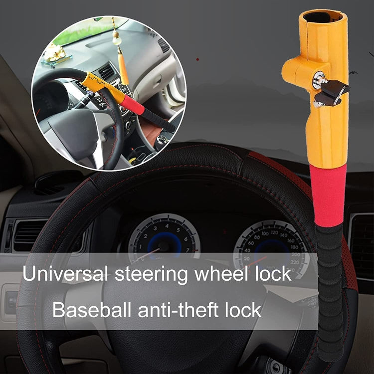 8087S Car Universal Baseball Shaped Steering Wheel Anti-Theft Lock, Baseball Shaped
