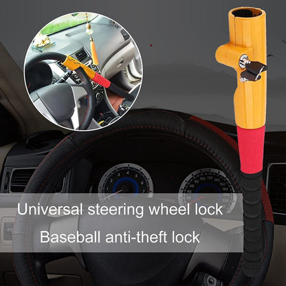 8087S Car Universal Baseball Shaped Steering Wheel Anti-Theft Lock, Baseball Shaped