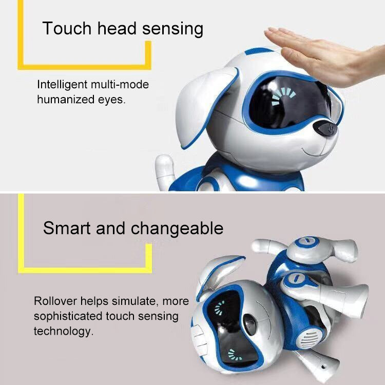 USB Charging Smart Touch Sensing Machine Dog Children Electric Toys, Supports Walking & Gnawing Bones & Lights & Music, Pink, Blue