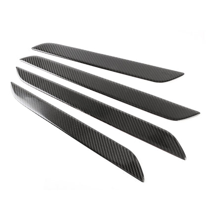 4 PCS Carbon Fibre Car Door Panel Decorative Sticker for Audi Q3 2013-2018, Door Panel