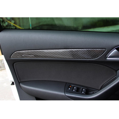4 PCS Carbon Fibre Car Door Panel Decorative Sticker for Audi Q3 2013-2018, Door Panel