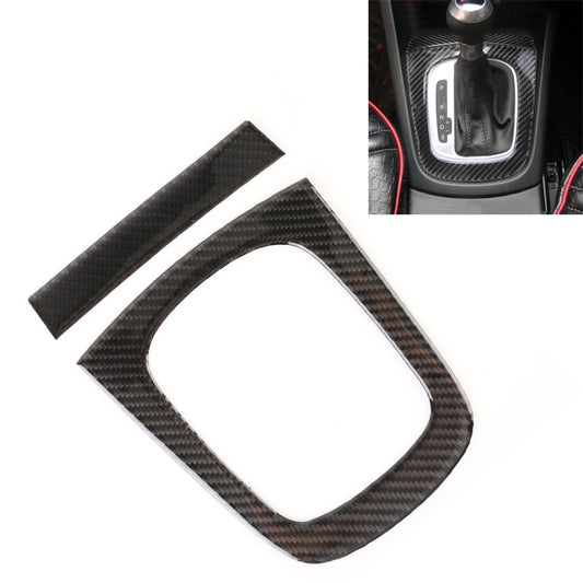 2 PCS Carbon Fibre Car Gear Panel Decorative Sticker for Audi Q3 2013-2018, Gear Panel