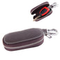 Universal Leather Crocodile Texture Waist Hanging Zipper Wallets Key Holder Bag (No Include Key)