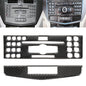 2 PCS Car CD Adjustment Frame Carbon Fiber Decorative Sticker for Mercedes-Benz W204 2007-2010, CD Adjustment Frame (B)