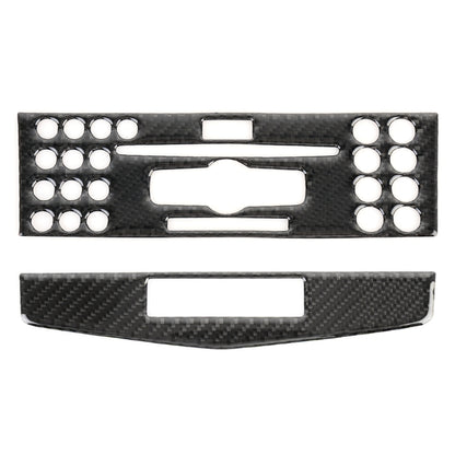 2 PCS Car CD Adjustment Frame Carbon Fiber Decorative Sticker for Mercedes-Benz W204 2007-2010, CD Adjustment Frame (B)
