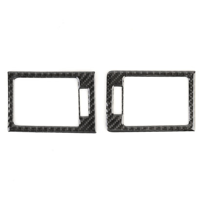 2 PCS Car Dashboard  Right and Left Air Outlet Frame Carbon Fiber Decorative Sticker for Mercedes-Benz W204 2007-2013, Dashboard Right and Left Air Outlet Frame