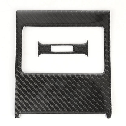 2 PCS Car Rear Air Outlet Frame Carbon Fiber Decorative Sticker for Mercedes-Benz W204 2007-2013, Rear Air Outlet Frame