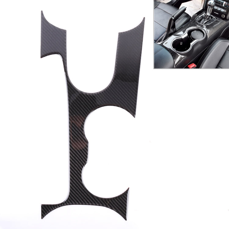 Car Gear Panel Water Cup Decorative Sticker for Ford Mustang 2015-2020, Gear Panel Water Cup