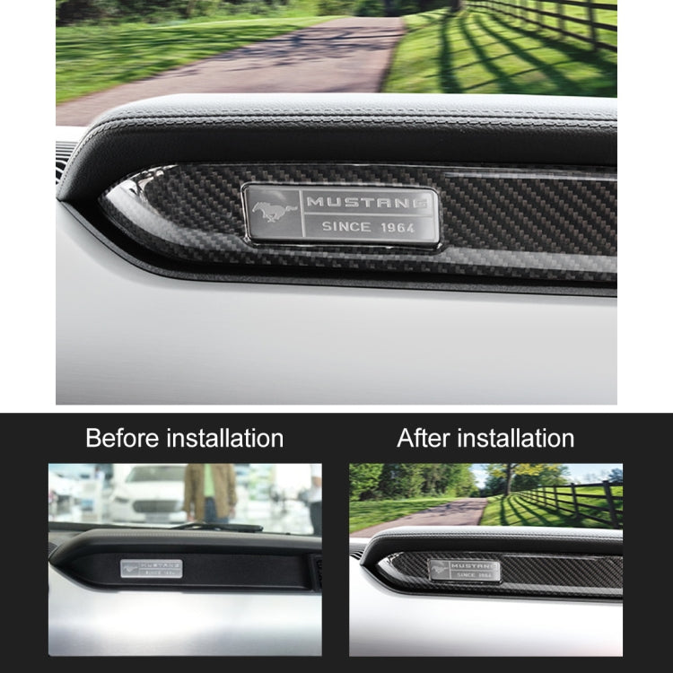 2 PCS Car Instrument Console Decorative Sticker for Ford Mustang 2015-2020, Instrument Console