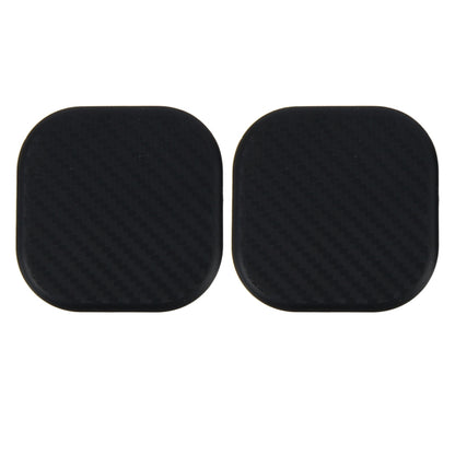 2 PCS Car Vehicle Carbon Fiber Texture Water Cup Pad Mat for Phone / GPS/ MP4/ MP3, Size: 6.5*6.5*0.3cm, 3R-2140