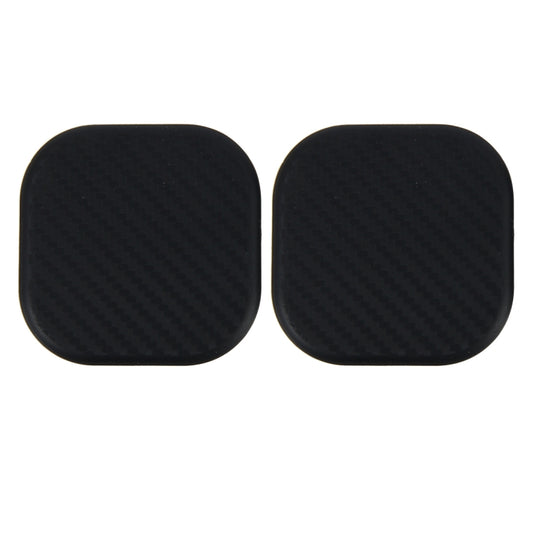 2 PCS Car Vehicle Carbon Fiber Texture Water Cup Pad Mat for Phone / GPS/ MP4/ MP3, Size: 6.5*6.5*0.3cm, 3R-2140